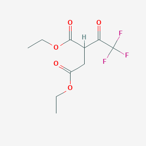 molecular formula C10H13F3O5 B1280440 Diethyl 2-(2,2,2-trifluoroacetyl)succinate CAS No. 94633-25-7