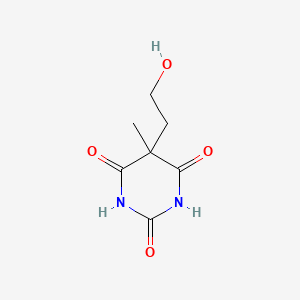 molecular formula C7H10N2O4 B12804434 5-(2-Hydroxyethyl)-5-methylpyrimidine-2,4,6(1h,3h,5h)-trione CAS No. 68160-47-4