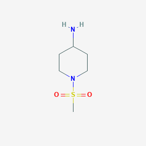 molecular formula C6H14N2O2S B1280446 1-(Methylsulfonyl)piperidin-4-amine CAS No. 402927-97-3