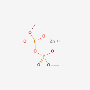 molecular formula C2H6O7P2Zn B12804511 zinc;[methoxy(oxido)phosphoryl] methyl phosphate CAS No. 68867-67-4