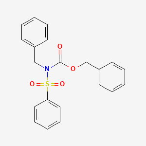 molecular formula C21H19NO4S B12804524 Benzyl benzyl(phenylsulfonyl)carbamate CAS No. 6629-36-3