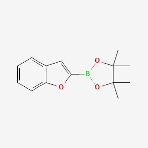 molecular formula C14H17BO3 B1280468 2-(Benzofuran-2-YL)-4,4,5,5-tetramethyl-1,3,2-dioxaborolane CAS No. 402503-13-3