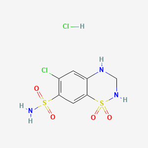 molecular formula C7H9Cl2N3O4S2 B12804680 Hydrochlorothiazide hydrochloride CAS No. 42461-28-9