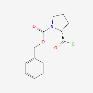 molecular formula C13H14ClNO3 B1280469 Benzyl (2R)-2-(chlorocarbonyl)pyrrolidine-1-carboxylate 