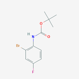 B1280470 Tert-butyl (2-bromo-4-fluorophenyl)carbamate CAS No. 384793-18-4