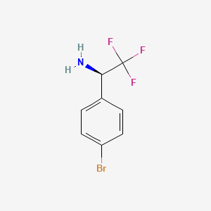 molecular formula C8H7BrF3N B1280471 (R)-1-(4-Bromophenyl)-2,2,2-trifluoroethanamine CAS No. 843608-53-7