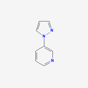 molecular formula C8H7N3 B1280473 3-(1H-pyrazol-1-yl)pyridine CAS No. 25700-12-3