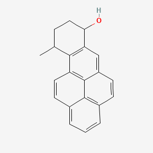 molecular formula C21H18O B12804767 10-Methyl-7,8,9,10-tetrahydrobenz(a)pyren-7-ol CAS No. 94849-92-0