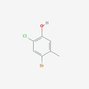 molecular formula C7H6BrClO B1280479 4-Bromo-2-chloro-5-methylphenol CAS No. 319473-24-0