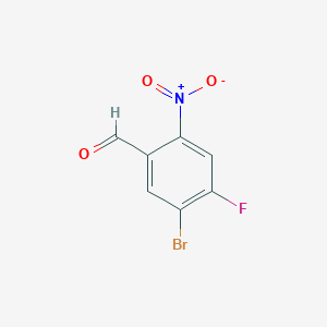 molecular formula C7H3BrFNO3 B1280484 5-Bromo-4-fluoro-2-nitrobenzaldehyde CAS No. 213382-45-7