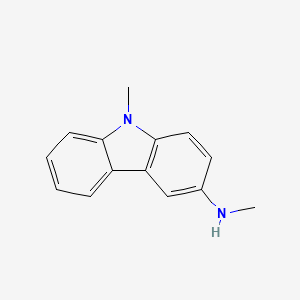 molecular formula C14H14N2 B12804854 N,9-Dimethyl-9H-carbazol-3-amine CAS No. 5416-98-8