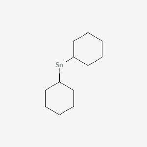 molecular formula C12H22Sn B12804858 Stannane, dicyclohexyl- CAS No. 7529-52-4