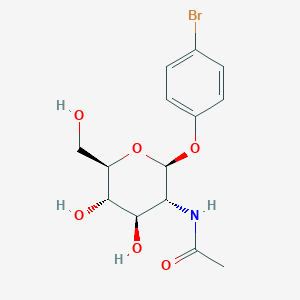 molecular formula C14H18BrNO6 B1280488 4-Bromophenyl 2-acetamido-2-deoxy-b-D-glucopyranoside CAS No. 38229-80-0