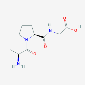 molecular formula C10H17N3O4 B1280489 H-Ala-pro-gly-OH CAS No. 36301-96-9