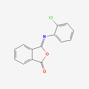 molecular formula C14H8ClNO2 B12804891 3-((2-Chlorophenyl)imino)-2-benzofuran-1(3H)-one CAS No. 7470-37-3