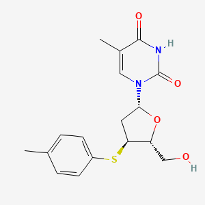 molecular formula C17H20N2O4S B12804907 3'-Tolylthio-3'-deoxythymidine CAS No. 115913-89-8