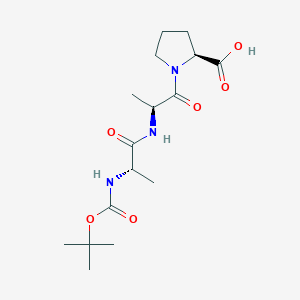 molecular formula C16H27N3O6 B1280491 Boc-ala-ala-pro-OH CAS No. 63769-98-2