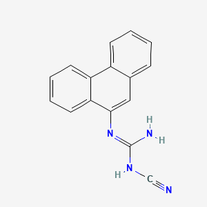 molecular formula C16H12N4 B12804932 N-Cyano-N'-(9-phenanthryl)guanidine CAS No. 7494-64-6