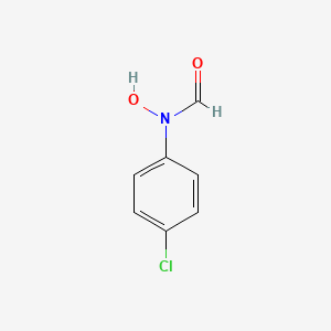 molecular formula C7H6ClNO2 B12804952 N-(4-Chlorophenyl)-N-hydroxyformamide CAS No. 57470-04-9
