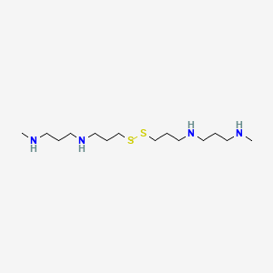 molecular formula C14H34N4S2 B12804986 N,N''-(Dithiodi-3,1-propanediyl)bis(N'-methyl-1,3-propanediamine) CAS No. 177412-60-1