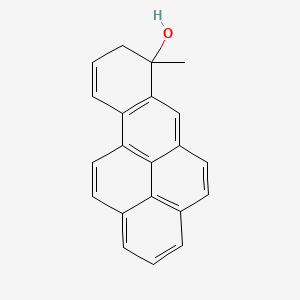 molecular formula C21H16O B12805004 7-Methyl-7,8-dihydrobenzo(a)pyren-7-ol CAS No. 94849-94-2