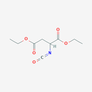 molecular formula C9H13NO5 B12805021 Diethyl isocyanato succinate CAS No. 17046-24-1