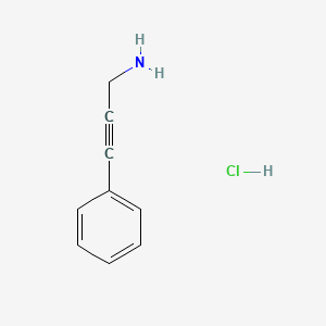 molecular formula C9H10ClN B1280505 3-苯基-2-丙炔-1-胺盐酸盐 CAS No. 30011-36-0