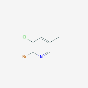 molecular formula C6H5BrClN B1280509 2-溴-3-氯-5-甲基吡啶 CAS No. 65550-81-4