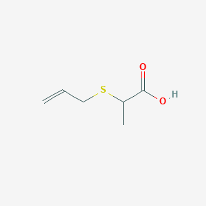 molecular formula C6H10O2S B1280510 2-(Allylthio)propanoic acid CAS No. 54680-83-0