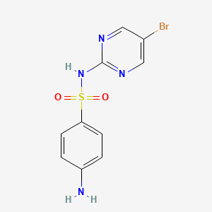 molecular formula C10H9BrN4O2S B12805104 4-Amino-N-(5-bromo-2-pyrimidinyl)benzenesulfonamide CAS No. 5414-66-4