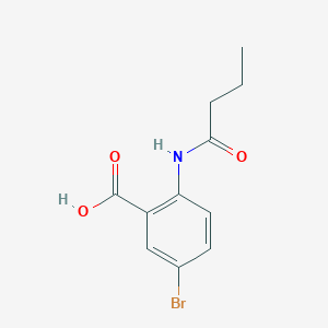 molecular formula C11H12BrNO3 B1280511 5-Bromo-2-butyramidobenzoic acid CAS No. 73721-76-3