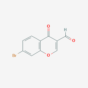 molecular formula C10H5BrO3 B1280513 7-Bromo-4-oxo-4H-chromene-3-carbaldehyde CAS No. 69155-80-2