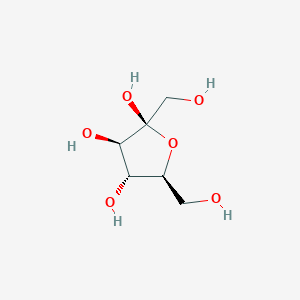 molecular formula C6H12O6 B12805202 beta-L-fructofuranose CAS No. 41579-20-8