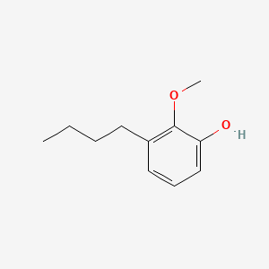 molecular formula C11H16O2 B12805261 Phenol, butylmethoxy- CAS No. 1335-16-6