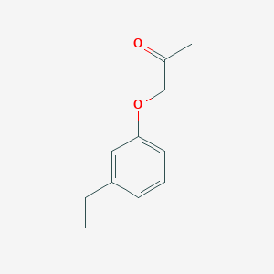 molecular formula C11H14O2 B12805286 1-(3-Ethylphenoxy)propan-2-one CAS No. 15422-22-7