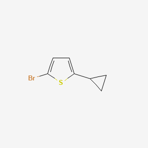 molecular formula C7H7BrS B1280529 2-Bromo-5-cyclopropylthiophene CAS No. 29481-27-4