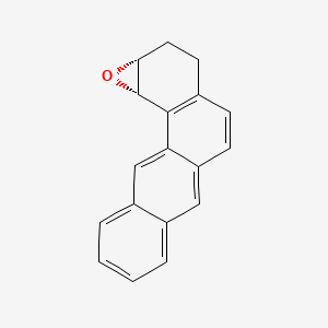 molecular formula C18H14O B12805293 (-)-(1S,2R)-Epoxy-1,2,3,4-tetrahydrobenz(a)anthracene CAS No. 89618-15-5