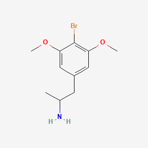 molecular formula C11H16BrNO2 B12805305 4-Bromo-3,5-dimethoxyamphetamine CAS No. 32156-34-6