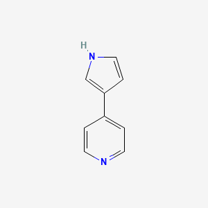 molecular formula C9H8N2 B1280571 4-(1H-Pyrrol-3-yl)pyridine CAS No. 76304-56-8