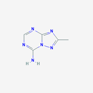molecular formula C5H6N6 B1280574 2-Methyl[1,2,4]triazolo[1,5-a][1,3,5]triazin-7-amine CAS No. 28610-00-6