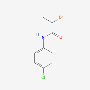 molecular formula C9H9BrClNO B1280585 2-bromo-N-(4-chlorophenyl)propanamide CAS No. 77112-25-5
