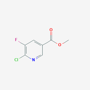 molecular formula C7H5ClFNO2 B1280591 Methyl 6-chloro-5-fluoronicotinate CAS No. 78686-78-9