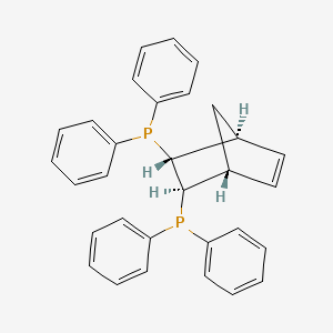 molecular formula C31H28P2 B1280597 (2R,3R)-(-)-2,3-Bis(diphenylphosphino)-bicyclo[2.2.1]hept-5-ene CAS No. 71042-55-2