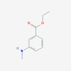 molecular formula C10H13NO2 B1280625 Benzoic acid, 3-(methylamino)-, ethyl ester CAS No. 192632-34-1