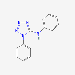 molecular formula C13H11N5 B12806439 N,1-Diphenyl-1H-tetraazol-5-amine CAS No. 64287-36-1