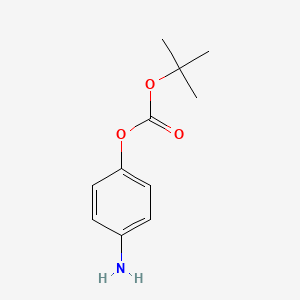 molecular formula C11H15NO3 B1280646 4-Aminophenyl tert-butyl carbonate CAS No. 95932-39-1