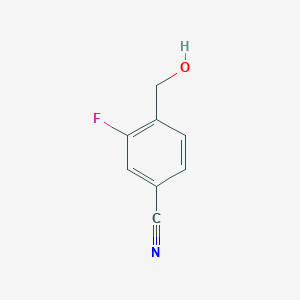 molecular formula C8H6FNO B1280648 3-Fluoro-4-(hydroxymethyl)benzonitrile CAS No. 219873-06-0