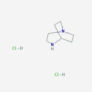 molecular formula C7H16Cl2N2 B128065 1,4-Diazabicyclo[3.2.2]nonane dihydrochloride CAS No. 150208-70-1