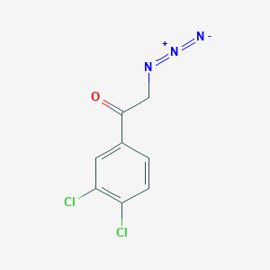 molecular formula C8H5Cl2N3O B1280650 3,4-Dichlorophenacyl azide 