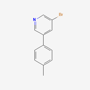 molecular formula C12H10BrN B1280651 3-溴-5-(4-甲基苯基)吡啶 CAS No. 675590-28-0